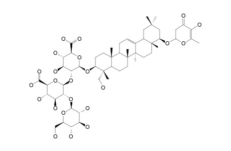 AZII;3-O-[BETA-D-GLUCOPYRANOSYL-(1->2)-BETA-D-GLUCURONOPYRANOSYL-(1->2)-BETA-D-GLUCURONOPYRANOSYL-(1->)]-22-O-[2,3-DIHYDRO-2,5-DIHYDROXY-6-METHYL-4