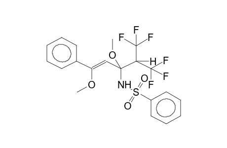 1-PHENYL-1,3-DIMETHOXY-3-BENZENESULPHONYLIMINO-4-TRIFLUOROMETHYL-5,5,5-TRIFLUOROPENTENE-1