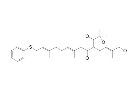 erythro-9,14-dihydroxy-10-(1,2-dihydroxy-2-methylpropyl)-1-(phenylthio)-3,7,13-trimethyltetradeca-(E,E,E)-2,6,12-triene