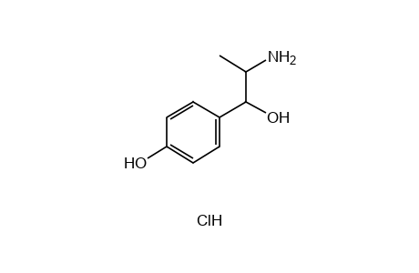 α-(1-aminoethyl)-p-hydroxybenzyl alcohol, hydrochloride