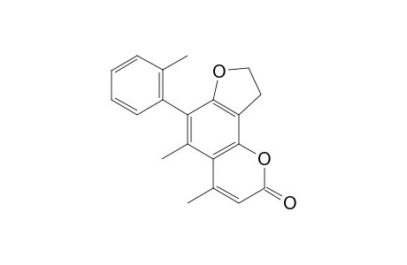 4,5-Dimethyl-6-o-tolyl-8,9-dihydrofuro[2,3-h]chromen-2-one