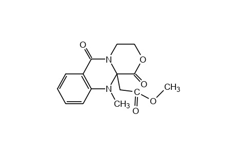 1,6-dioxo-11-methyl-3,4,6,11-tetrahydro[1,4]oxazino[3,4-b]quinazoline-11a(1H)-acetic acid, methyl ester