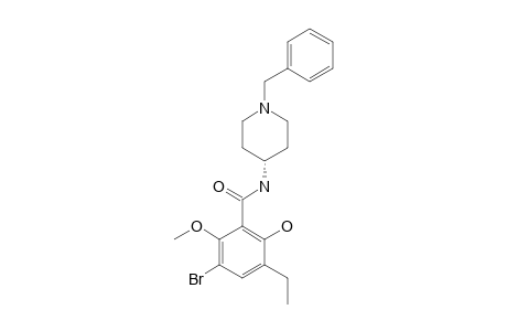 N-[1-(benzyl)-4-piperidyl]-5-bromo-3-ethyl-2-hydroxy-6-methoxy-benzamide