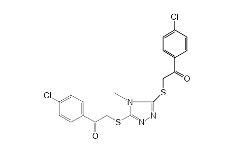 3,5-bis[(p-chlorophenacyl)thio]-4-methyl-4H-1,2,4-triazole
