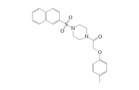 piperazine, 1-[(4-methylphenoxy)acetyl]-4-(2-naphthalenylsulfonyl)-