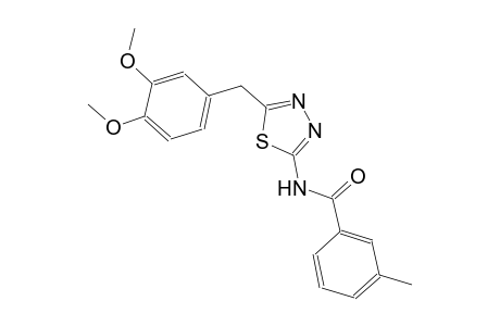 N-[5-(3,4-dimethoxybenzyl)-1,3,4-thiadiazol-2-yl]-3-methylbenzamide