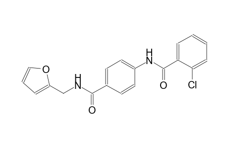 benzamide, 2-chloro-N-[4-[[(2-furanylmethyl)amino]carbonyl]phenyl]-