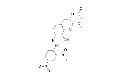 Methyl 2-(acetyloxy)-3-(4-[(E)-(2,4-dinitrophenyl)diazenyl]-3-hydroxyphenyl)propanoate