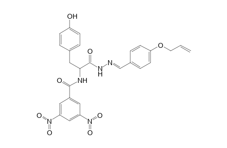 N-[2-((2Z)-2-[4-(Allyloxy)benzylidene]hydrazino)-1-(4-hydroxybenzyl)-2-oxoethyl]-3,5-dinitrobenzamide