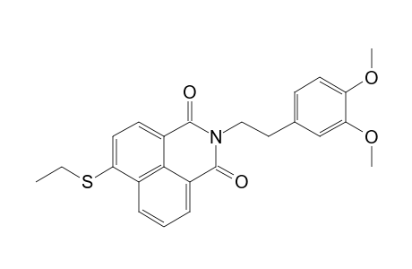 N-(3,4-dimethoxyphenethyl)-4-(ethylthio)naphthalimide