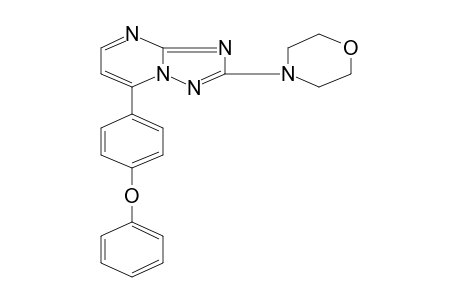 2-MORPHOLINO-7-(p-PHENOXYPHENYL)-s-TRIAZOLO[1,5-a]PYRIMIDINE