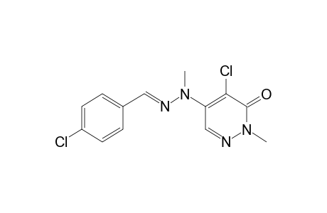 4-chloro-5-[2-(p-chlorobenzylidene)-1-methylhydrazino]-2-methyl-3(2H)-pyridazinone