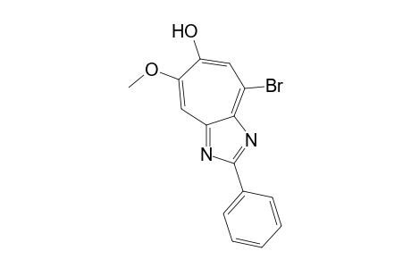 4-Bromo-6-hydroxy-7-methoxy-2-phenyl-1,3-diazaazulene