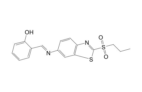 o-{N-[2-(propylsulfonyl)-6-benzothiazolyl]formimidoyl}phenol