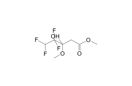 3-METHOXY-3-HYDROXY-4,4,5,5-TETRAFLUOROPENTANOIC ACID, METHYL ESTER