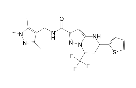 5-(2-thienyl)-7-(trifluoromethyl)-N-[(1,3,5-trimethyl-1H-pyrazol-4-yl)methyl]-4,5,6,7-tetrahydropyrazolo[1,5-a]pyrimidine-2-carboxamide