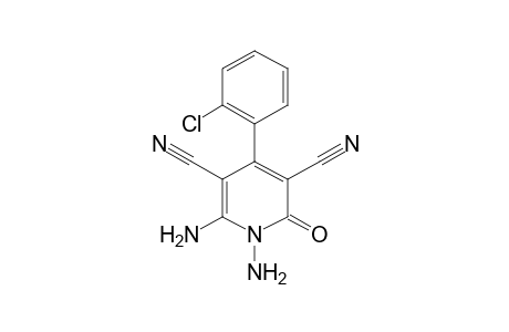 4-(o-chlorophenyl)-1,6-diamino-1,2-dihydro-2-oxo-3,5-pyridinedicarbonitrile