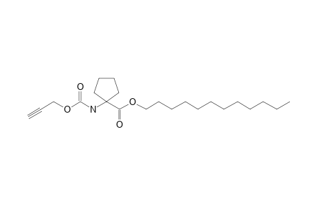 1-Aminocyclopentanecarboxylic acid N-propargyloxycarbonyl-, dodecyl ester