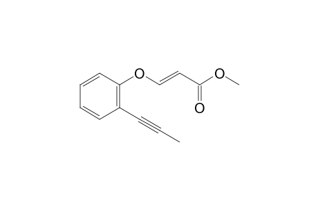 methyl (E)-3-(2-prop-1-ynylphenoxy)prop-2-enoate