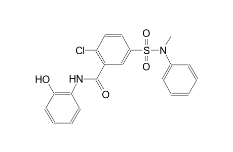 2-Chloranyl-N-(2-hydroxyphenyl)-5-[methyl(phenyl)sulfamoyl]benzamide