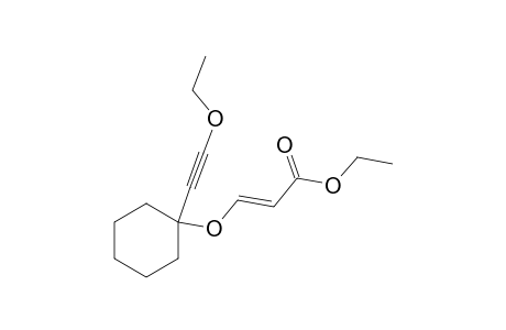 (E)-ethyl 3-(1-(ethoxyethynyl)cyclohexyloxy)acrylate