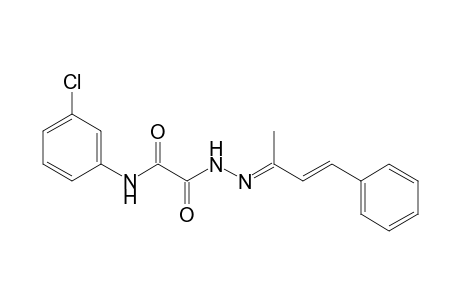 N-(3-chlorophenyl)-2-{(2E)-2-[(2E)-1-methyl-3-phenyl-2-propenylidene]hydrazino}-2-oxoacetamide