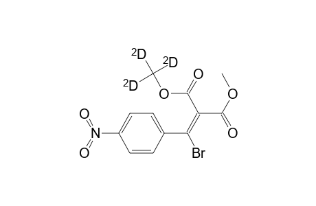 (E)-Methyl Trideuteriomethyl (.alpha.-Bromo-p-nitrobenzylidene)malonate