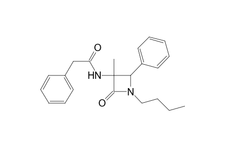 Benzeneacetamide, N-(1-butyl-3-methyl-4-phenylazetidin-2-on-3-yl)-