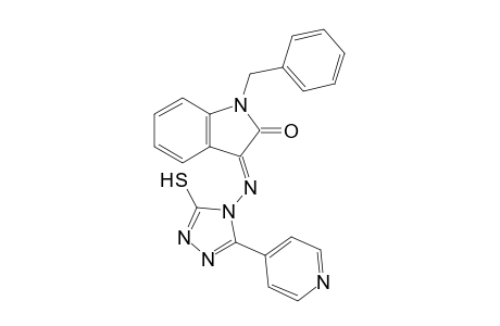 1-Benzyl-3-[5-(pyridin-4-yl)-3-sulfanyl-4H-1,2,4-triazole-4-ylimino]-2,3-dihydro-1H-indol-2-one