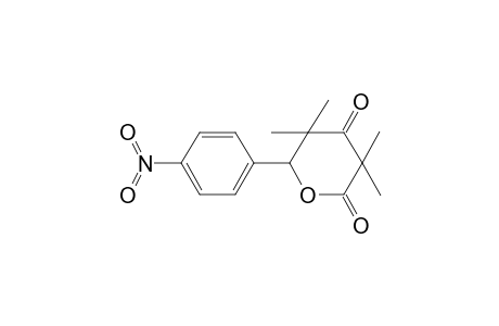 2H-pyran-2,4(3H)-dione, dihydro-3,3,5,5-tetramethyl-6-(4-nitrophenyl)-