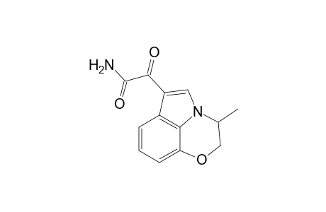 Pyrrolo[1,2,3-de]-1,4-benzoxazine-6-acetamide, 2,3-dihydro-3-methyl-.alpha.-oxo-, (.+-.)-