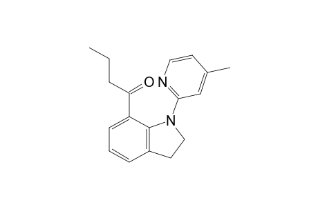 1-[1-(4-methyl-2-pyridinyl)-2,3-dihydroindol-7-yl]-1-butanone