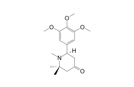 1,2,2-TRIMETHYL-6-(3,4,5-TRIMETHOXYPHENYL)-4-PIPERIDONE