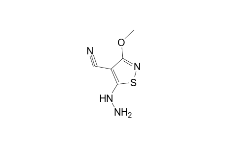 5-Hydrazino-3-methoxy-isothiazole-4-carbonitrile