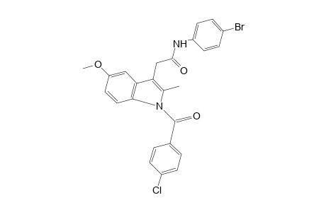 4'-Bromo-1-(p-chlorobenzoyl)-5-methoxy-2-methylindole-3-acetanilide