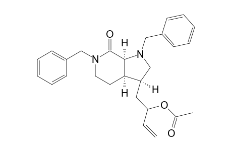 2,7-Dibenzyl-5-[2-(acetoxy)-3-butenyl]-2,7-diazabicyclo[4.3.0]nonan-1-one