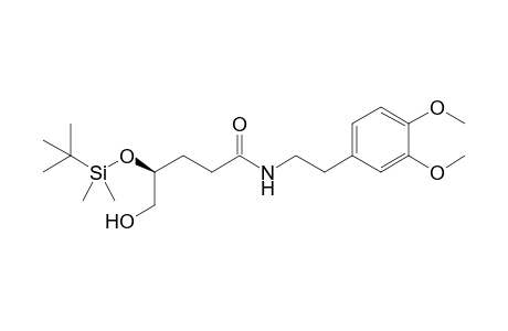 N-[2-(3,4-Dimethoxyphenyl)ethyl] (4S)-4-(t-butyldimethylsilyloxy)-5-(hydroxy)pentanamide