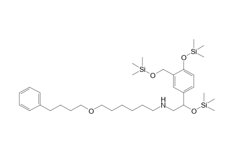 6-(4-phenylbutoxy)-N-[2-trimethylsilyloxy-2-[4-trimethylsilyloxy-3-(trimethylsilyloxymethyl)phenyl]ethyl]hexan-1-amine