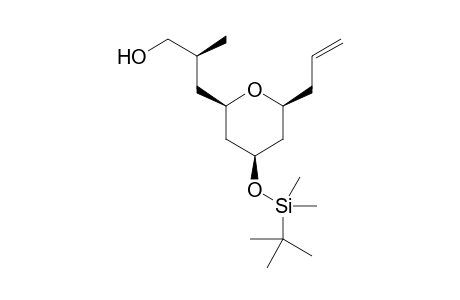 (S)-3-((2R,4R,6S)-6-Allyl-4-((tert-butyldimethylsilyl)oxy)tetrahydro-2H-pyran-2-yl)-2-methylpropan-1-ol