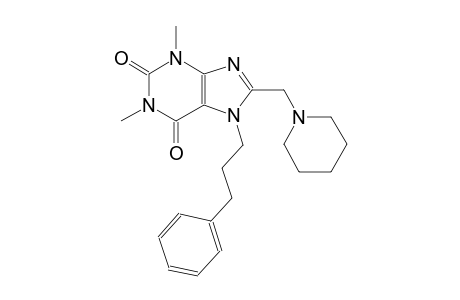 1,3-dimethyl-7-(3-phenylpropyl)-8-(1-piperidinylmethyl)-3,7-dihydro-1H-purine-2,6-dione