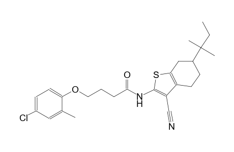 4-(4-chloro-2-methylphenoxy)-N-(3-cyano-6-tert-pentyl-4,5,6,7-tetrahydro-1-benzothien-2-yl)butanamide