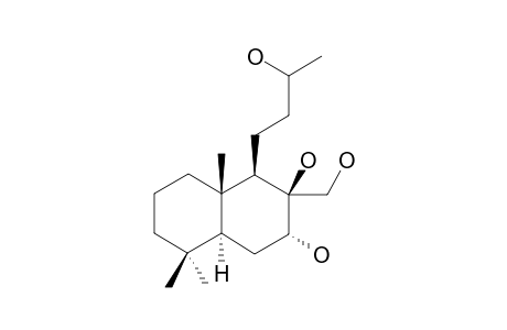 7-ALPHA,8-BETA,13,17-TETRAHYDROXY-14,15-DINOR-LABDANE