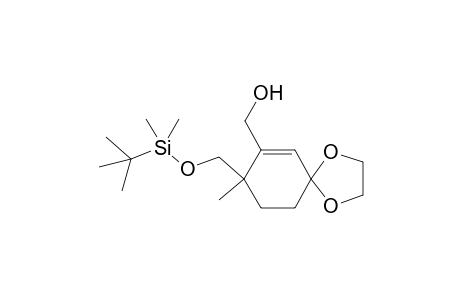 (8-tert-Butyldimethylsilyloxymethyl-8-methyl-1,4-dioxa-spiro[4.5]dec-6-en-7-yl)-methanol