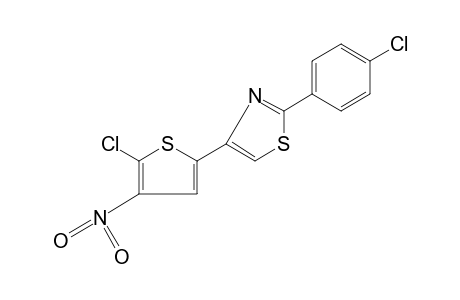 4-(5-CHLORO-4-NITRO-2-THIENYL)-2-(p-CHLOROPHENYL)THIAZOLE