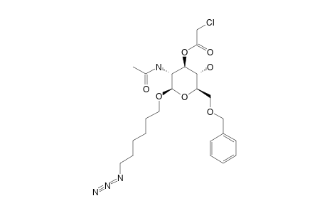 6-AZIDOHEXYL-2-ACETAMIDO-6-O-BENZYL-3-O-CHLOROACETYL-2-DEOXY-BETA-D-GLUCOPYRANOSIDE