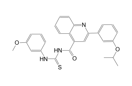 N-{[2-(3-isopropoxyphenyl)-4-quinolinyl]carbonyl}-N'-(3-methoxyphenyl)thiourea