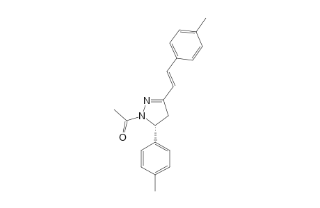 1-ACETYL-5-(4'-METHYLPHENYL)-3-(4'-METHYLSTYRYL)-2-PYRAZOLINE