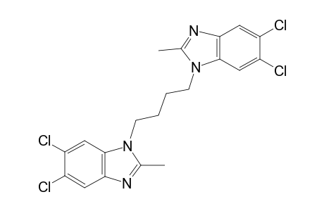 1H-benzimidazole, 1,1'-(1,4-butanediyl)bis[5,6-dichloro-2-methyl-