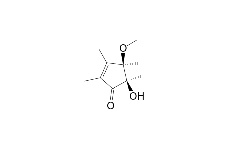 (cis)-5-Hydroxy-4-methoxy-2,3,4,5-tetramethylcyclopent-2-enone