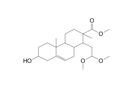 1-(2,2-Dimethoxy-ethyl)-7-hydroxy-2,4b-dimethyl-1,2,3,4,4a,4b,5,6,7,8,10,10a-dodecahydrophenanthrene-2-carboxylic acid, methyl ester